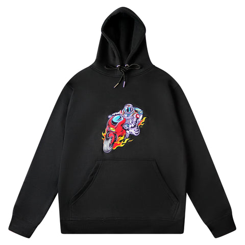 Moon Landing Black Hoodie