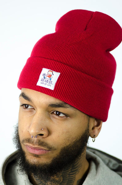 Athlete Beanie Red