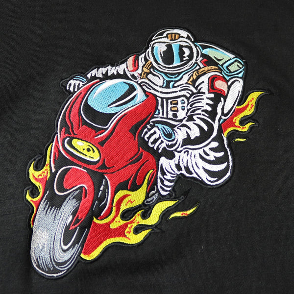 Moon Landing Black Hoodie