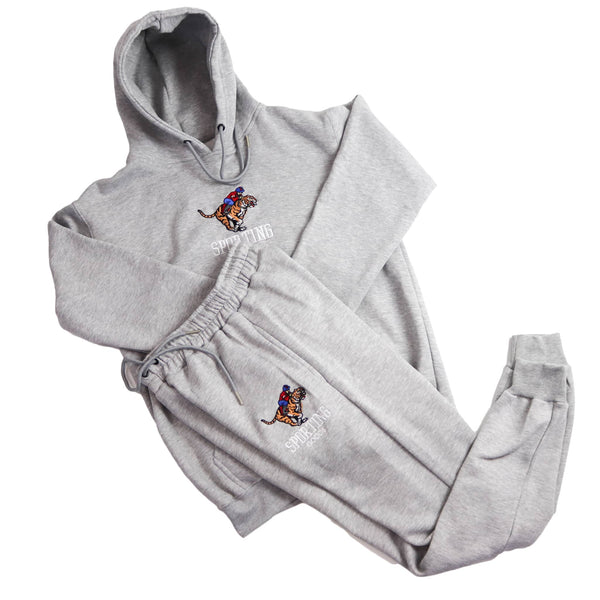 Sporting Goods Grey Tracksuit Set