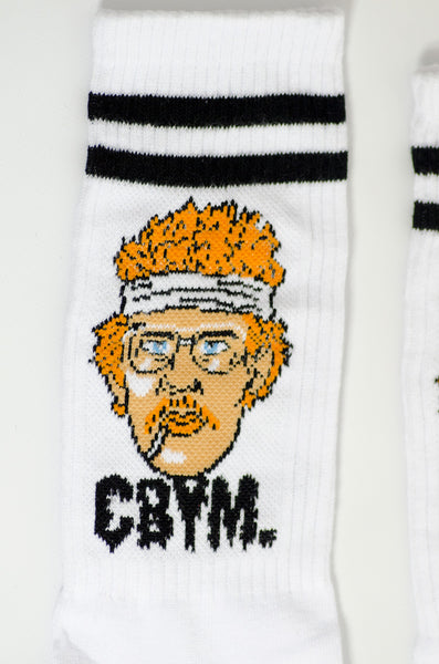 White Retro X Socks