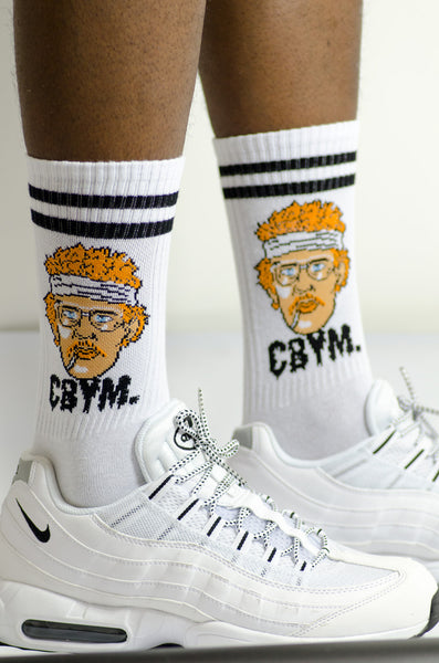 White Retro X Socks