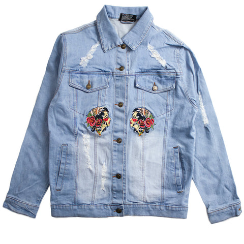 Gypsy Girl Embroidered Denim Jacket