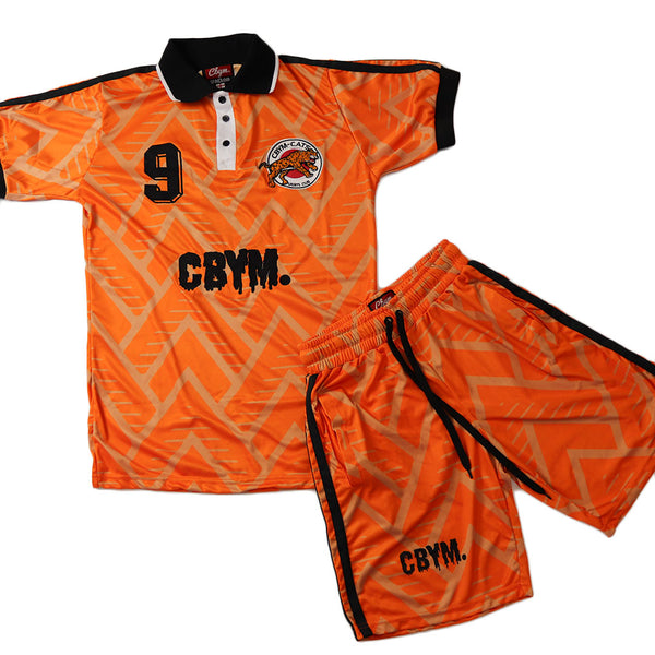 Retro Sports Club Shorts Black/Orange III