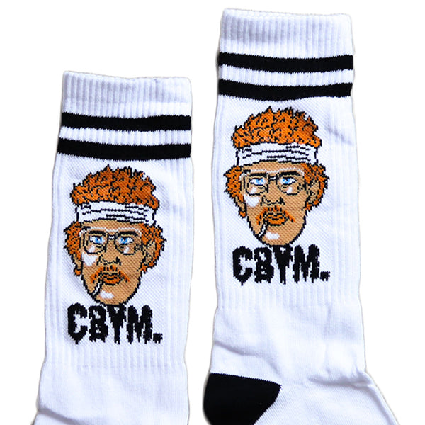 White Retro X Socks